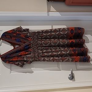 Slip on Plus Sized Boho Dress - 14W